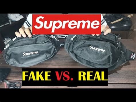 supreme waist bag ss18 fake vs real|check if your supreme bag is real.